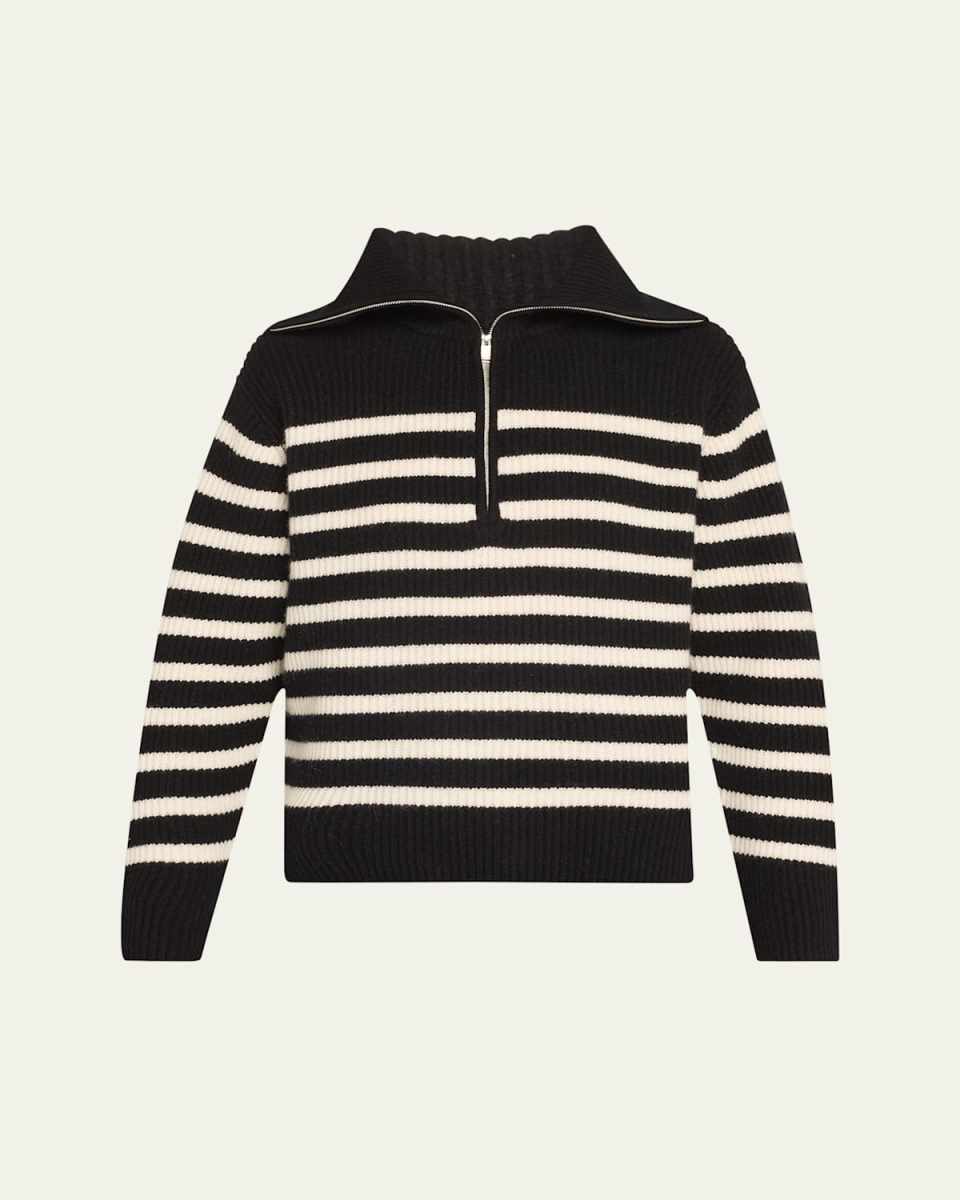 Landry Half-Zip Cashmere Sweat